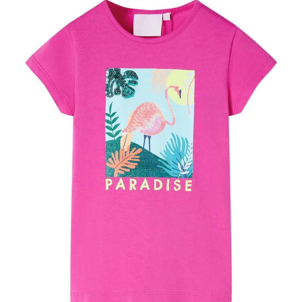 vidaXL Camiseta infantil oscuro 104 Rosa Clearance
