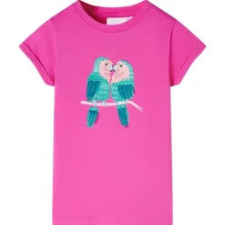 vidaXL Camiseta infantil oscuro 104 Rosa Discount