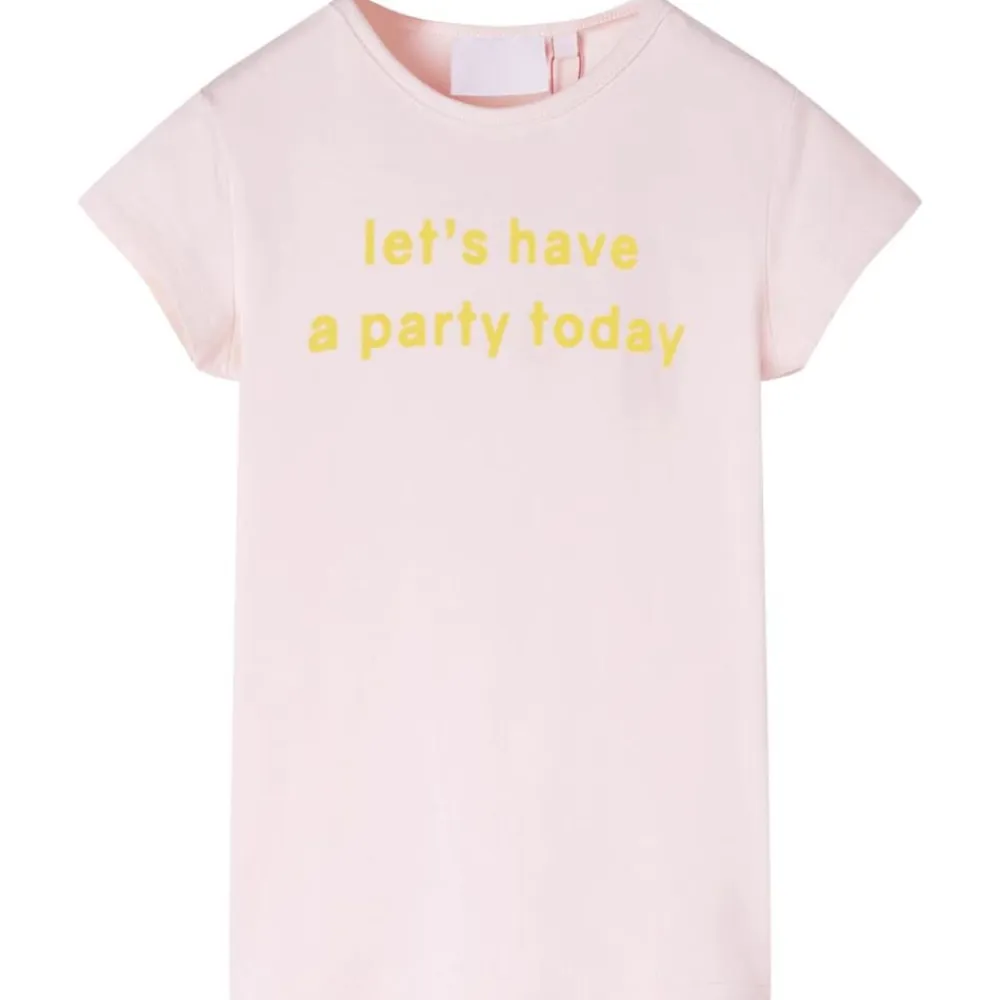 vidaXL Camiseta infantil suave 140 Rosa New