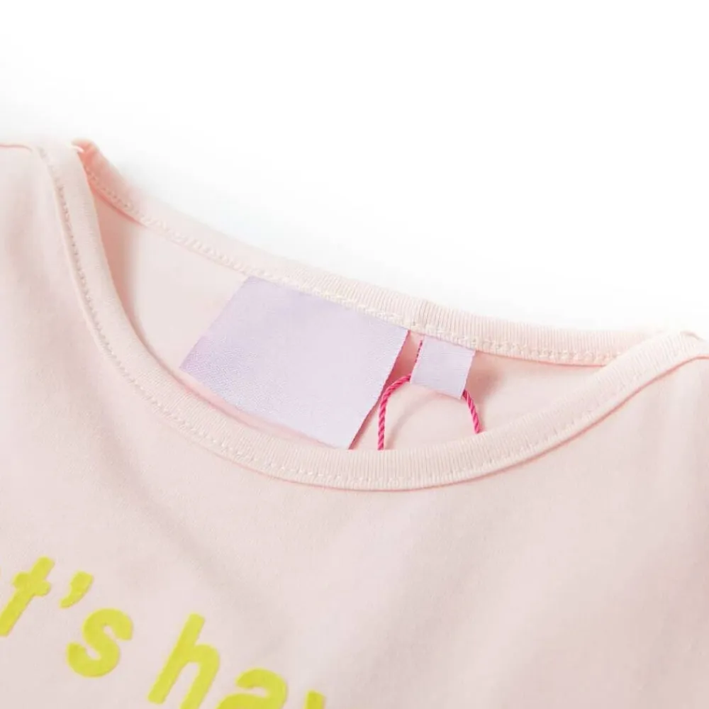 vidaXL Camiseta infantil suave 140 Rosa New