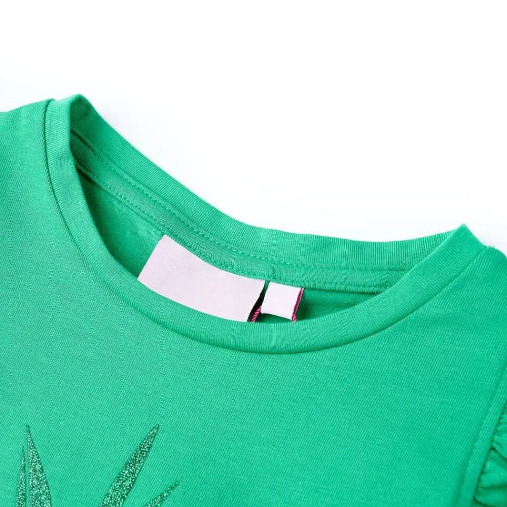 vidaXL Camiseta infantil 116 Verde