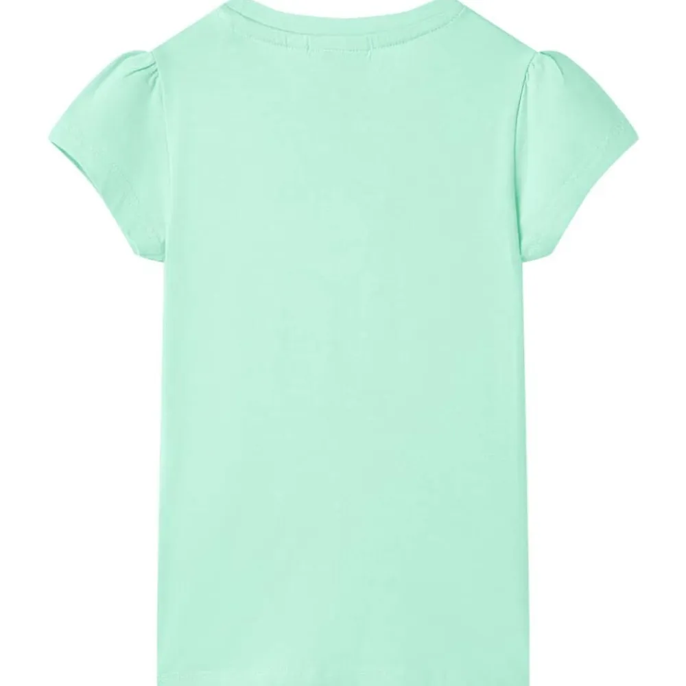 vidaXL Camiseta infantil brillante 116 Verde Sale