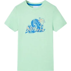 vidaXL Camiseta infantil verde claro 128 Sale