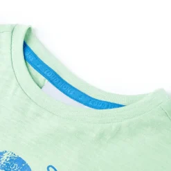vidaXL Camiseta infantil verde claro 128 Sale