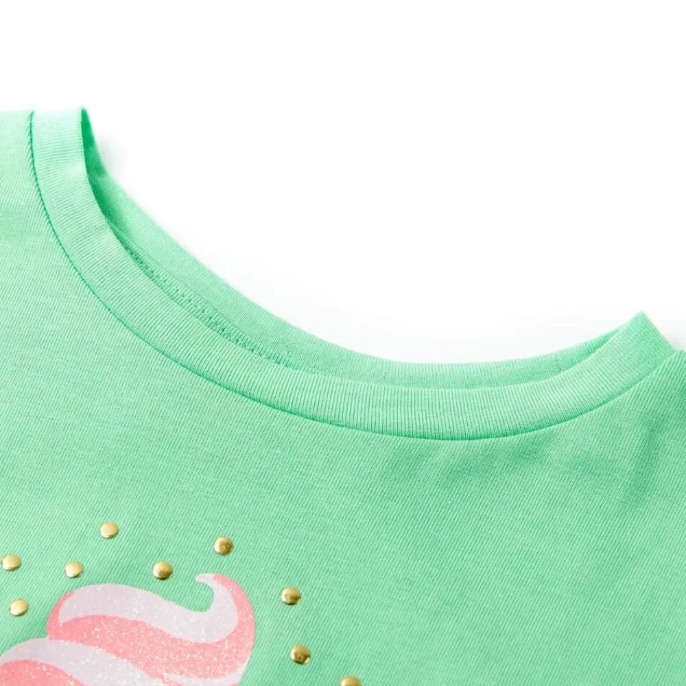 vidaXL Camiseta infantil claro 104 Verde Outlet