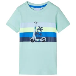 vidaXL Ropa Y Accesorios-Camiseta infantil verde claro 140