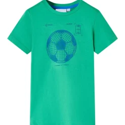 vidaXL Camiseta infantil verde neón 104 Best