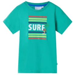 vidaXL Camiseta infantil neón 140 Verde Discount