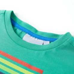 vidaXL Camiseta infantil neón 140 Verde Discount