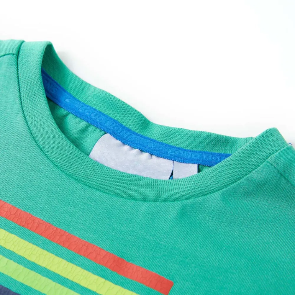 vidaXL Camiseta infantil neón 140 Verde Discount