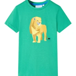 vidaXL Camiseta infantil neón 104 Verde Best