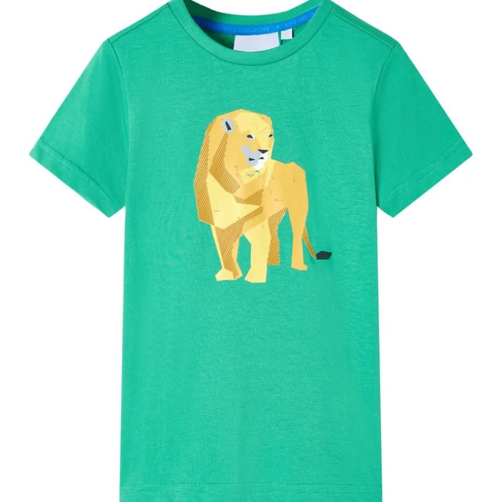 vidaXL Camiseta infantil neón 104 Verde Best
