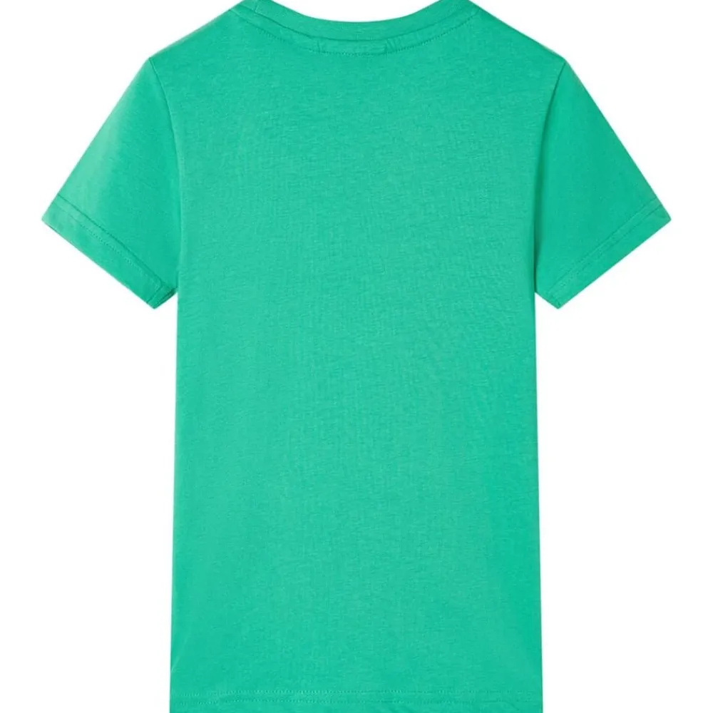 vidaXL Camiseta infantil neón 104 Verde Best