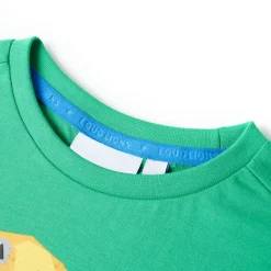 vidaXL Camiseta infantil neón 104 Verde Best