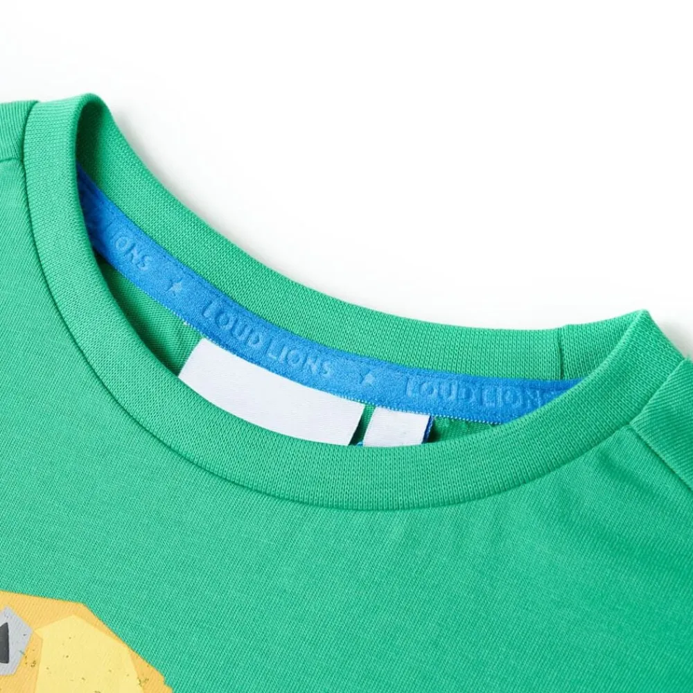 vidaXL Camiseta infantil neón 104 Verde Best