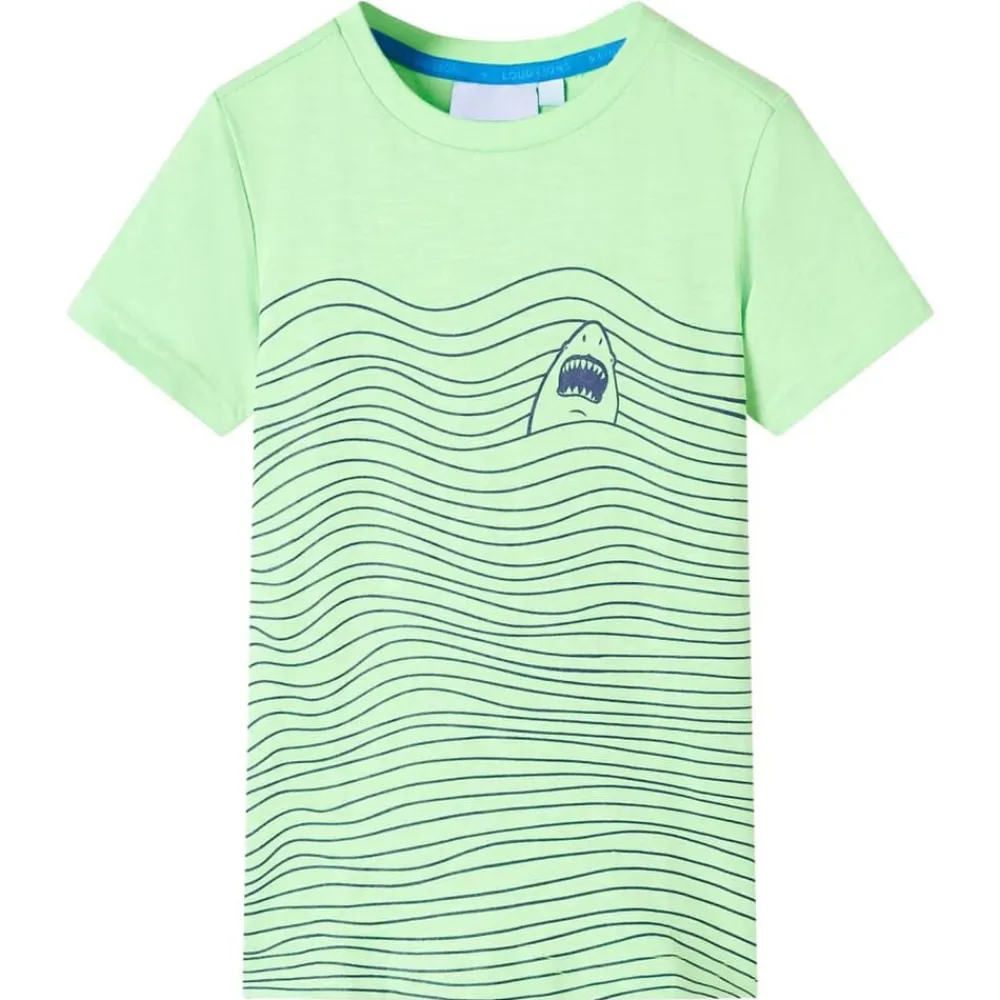 vidaXL Camiseta infantil neón 128 Verde Outlet