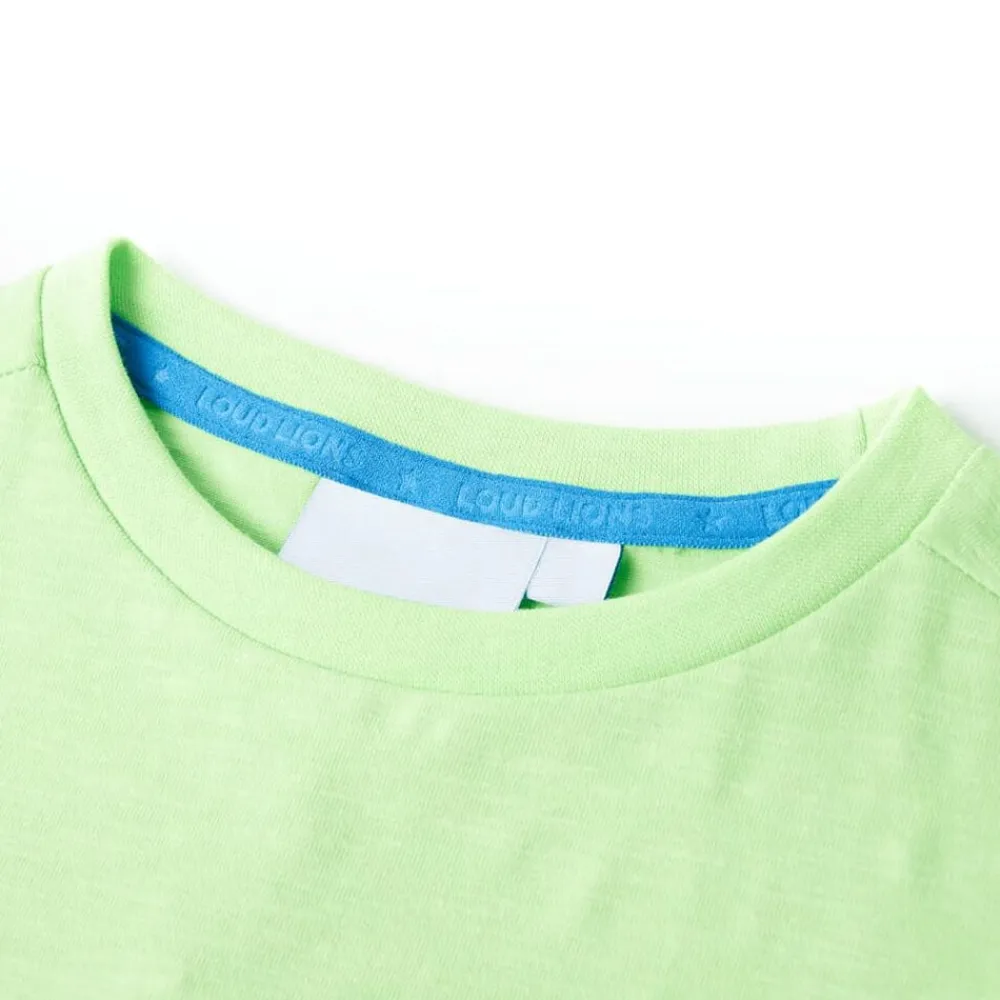 vidaXL Camiseta infantil neón 128 Verde Outlet