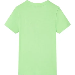 vidaXL Camiseta infantil neón 116 Verde New