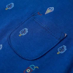 vidaXL Ropa Y Accesorios-Camiseta sin mangas infantil azul oscuro 128