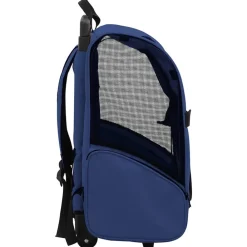 vidaXL Carro plegable para mascotas multiusos Azul