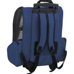 vidaXL Carro plegable para mascotas multiusos Azul