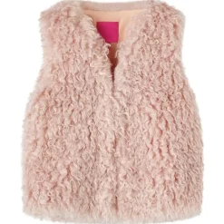 vidaXL Chaleco infantil de pelo sintético rosa claro 92 Outlet