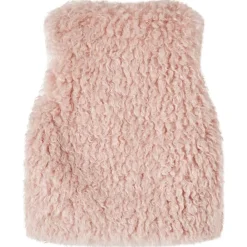 vidaXL Chaleco infantil de pelo sintético rosa claro 92 Outlet