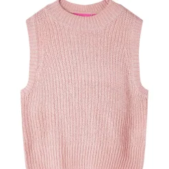 vidaXL Chaleco infantil de punto rosa claro 92 Discount