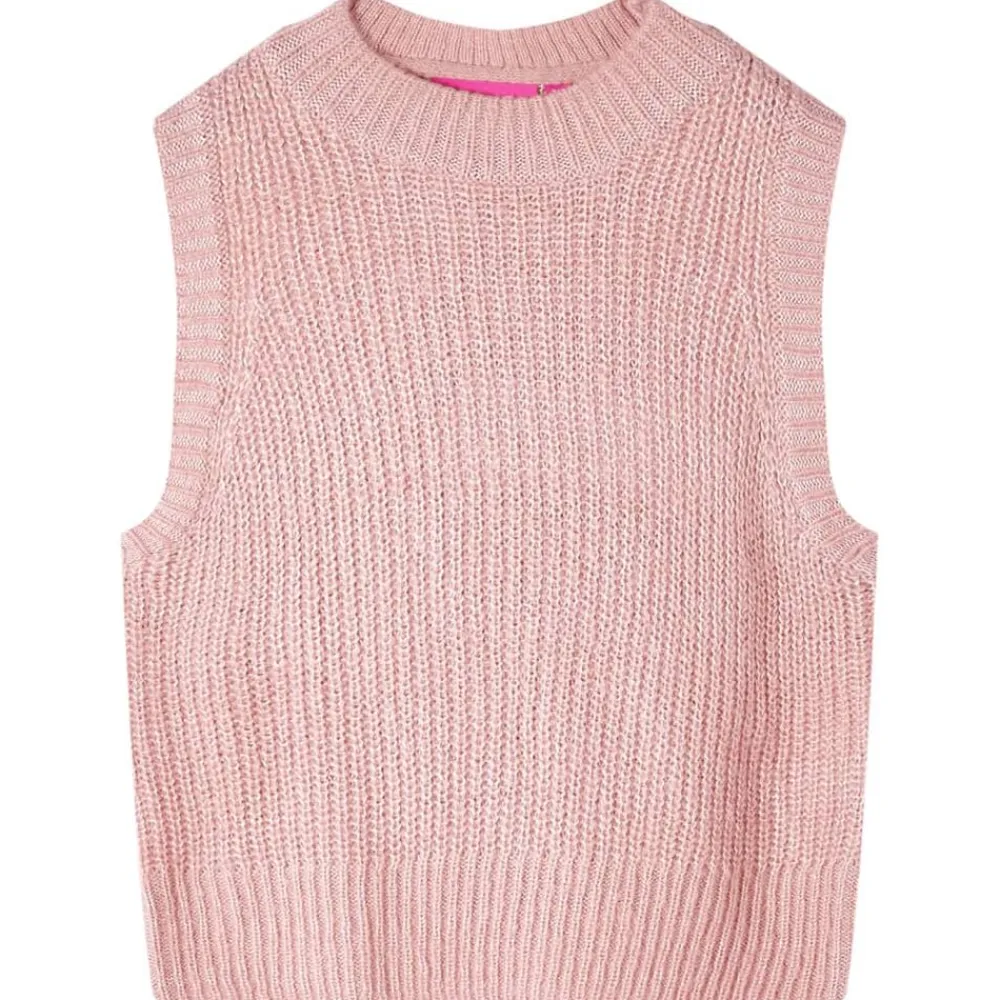 vidaXL Chaleco infantil de punto rosa claro 92 Discount