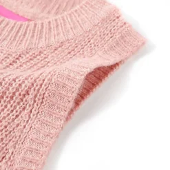 vidaXL Chaleco infantil de punto rosa claro 92 Discount