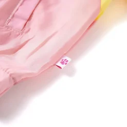 vidaXL Chaqueta infantil con capucha y cremallera multicolor 92 Rosa Hot