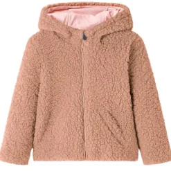 vidaXL Chaqueta infantil con capucha pelo sintético borreguito coñac claro 92 Co&ntilde;ac Best