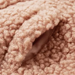 vidaXL Chaqueta infantil con capucha pelo sintético borreguito coñac claro 92 Coñac Best