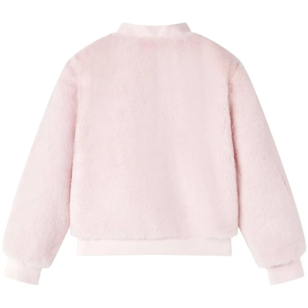 vidaXL Chaqueta infantil cuero sintético rosa suave 92 Hot