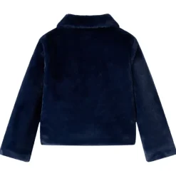 vidaXL Chaqueta infantil de cuero sintético 92 Azul marino Best