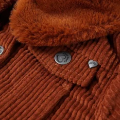 vidaXL Chaqueta infantil pana color coñac 92 Sale