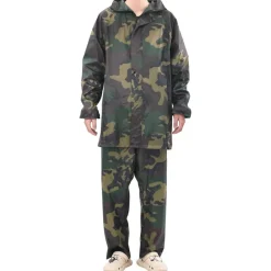 vidaXL Ropa Y Accesorios-Chubasquero impermeable pantalón sudadera hombre camuflaje M