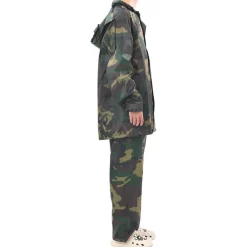 vidaXL Ropa Y Accesorios-Chubasquero impermeable pantalón sudadera hombre camuflaje M