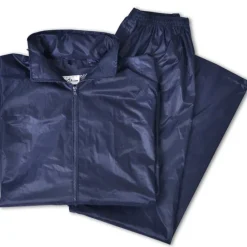 vidaXL Chubasquero impermeable pantalón sudadera hombre marino L Azul Best