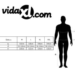 vidaXL Chubasquero impermeable pantalón sudadera hombre marino L Azul Best