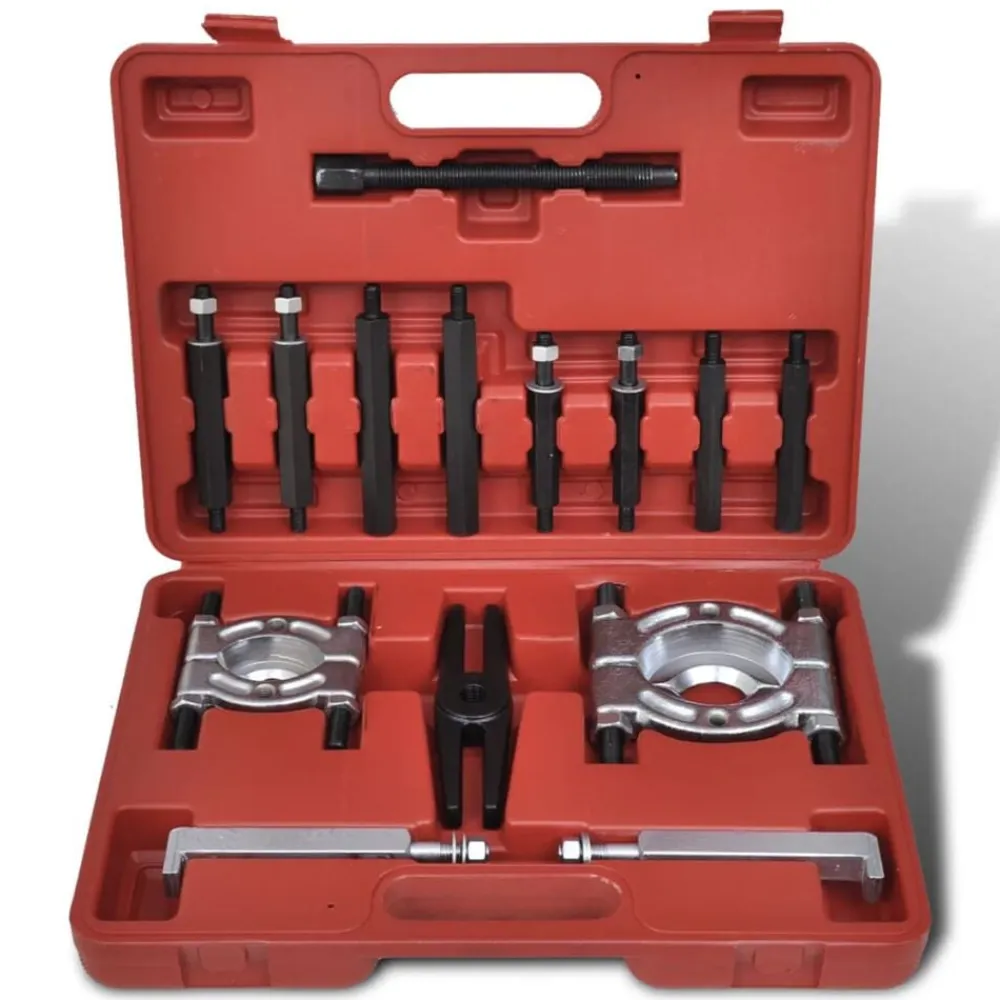 vidaXL Equipo & Herramientas De Taller-Conjunto de Extractor de Rodamiento - 14 Piezas
