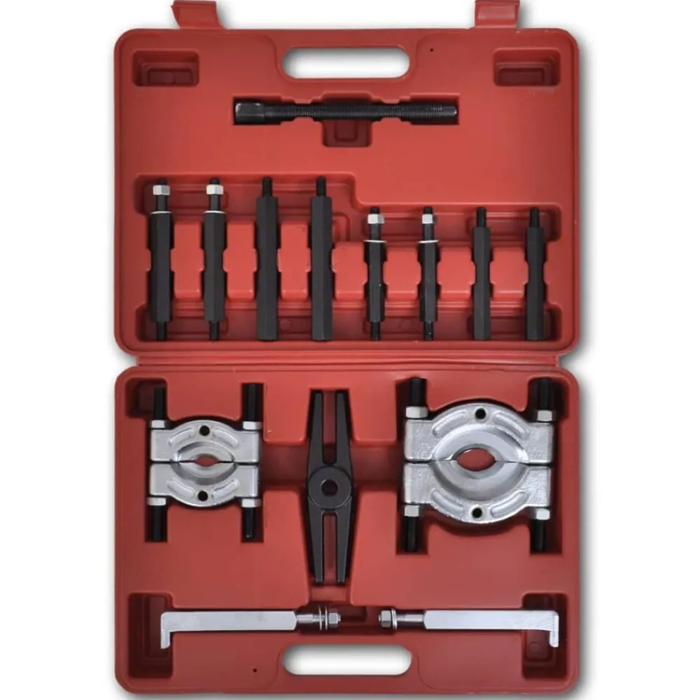 vidaXL Equipo & Herramientas De Taller-Conjunto de Extractor de Rodamiento - 14 Piezas