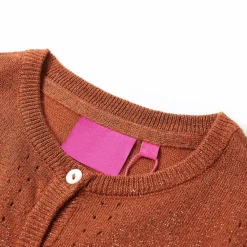 vidaXL Cárdigan de punto infantil color coñac 92 Co&ntilde;ac Online
