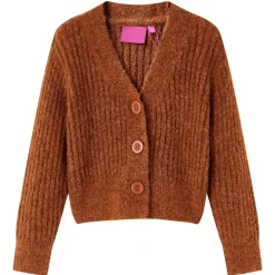 vidaXL Cárdigan de punto infantil color coñac 92 Co&ntilde;ac Outlet