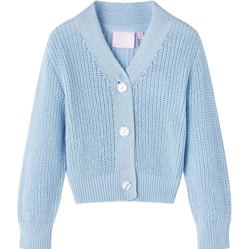 vidaXL Cárdigan de punto infantil azul 92 Hot
