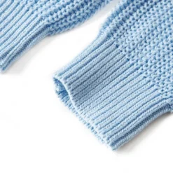 vidaXL Cárdigan de punto infantil azul 92 Hot