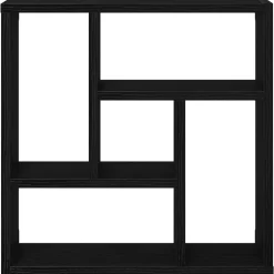 vidaXL Estante de pared de madera ingeniería 45x16x45 cm Roble negro Sale