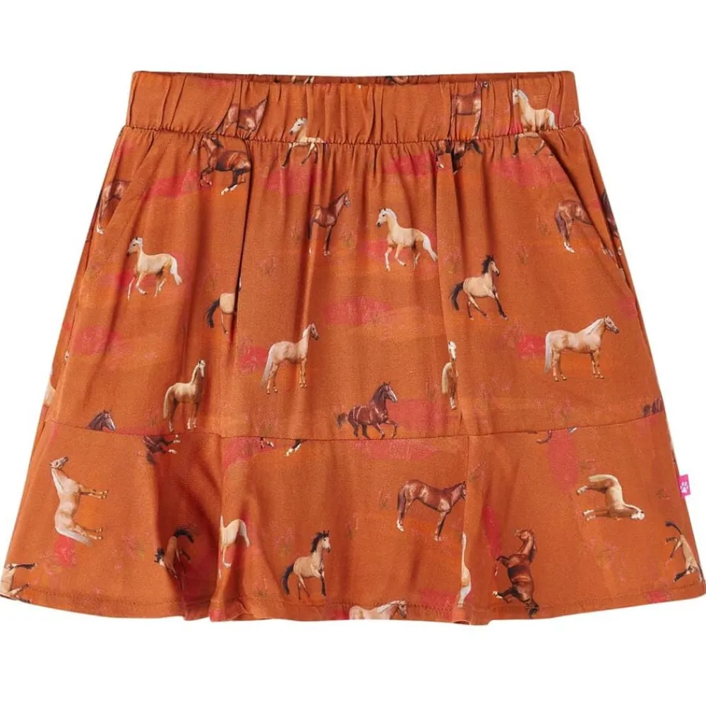 vidaXL Ropa Y Accesorios-Falda infantil color coñac 104