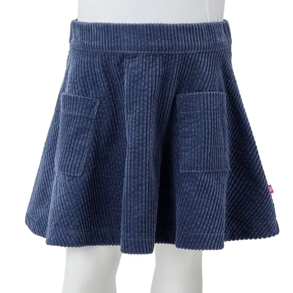 vidaXL Ropa Y Accesorios-Falda infantil con bolsillos pana 92