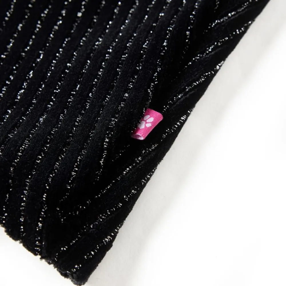vidaXL Falda infantil con cinturilla de leopardo negro 116